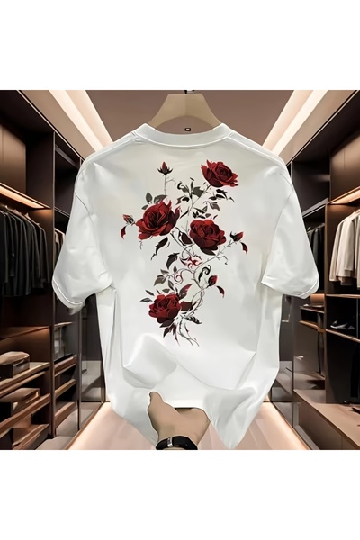 ship master Ανδρικό κοντομάνικο μπλουζάκι Rose με τύπωμα – Κομψό και άνετο κα...