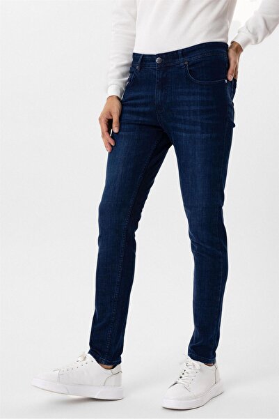 SÜVARİ Mavi Süper Slim Fit Denim Pantolon