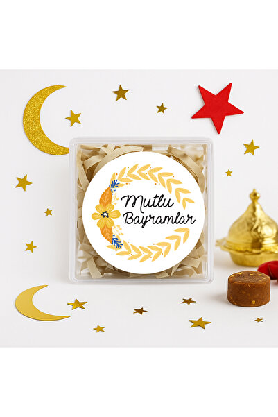 repro design Autocolant Adeziv Happy Holidays 4 Cm 24 Bucăți, Etichetă Pachet...