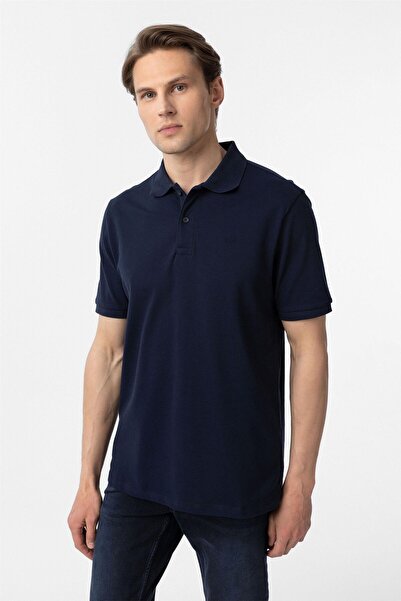 SÜVARİ Μπλουζάκι με γιακά πόλο Navy Blue Regular
