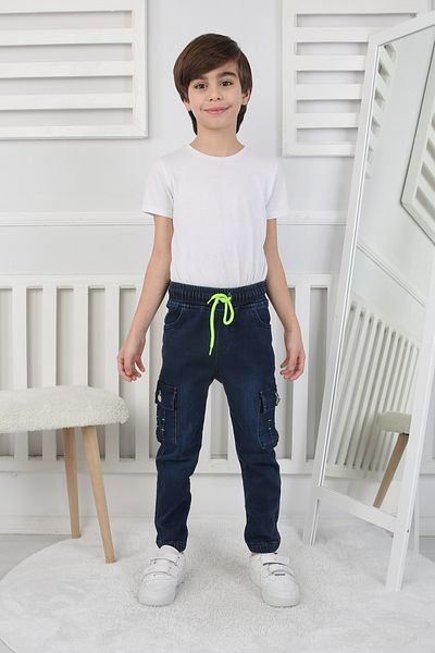 e-çocuk Commander's Pocket Boy's Navy Blue Jeans 2465