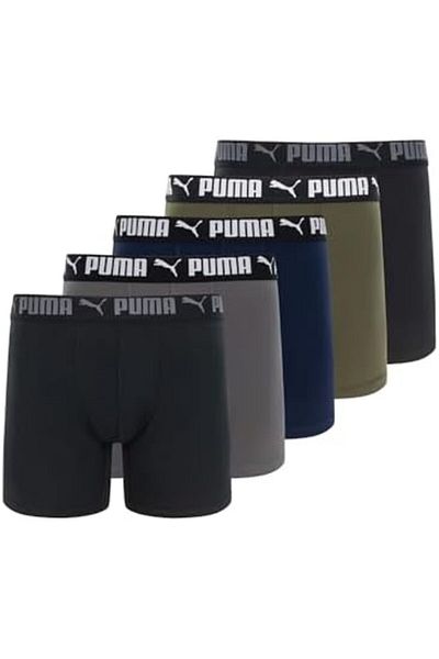 Puma Men's Sport Stretch Boxer Briefs Pack Of 5