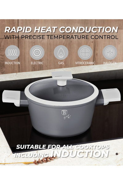 Berlinger Titanium Non-stick Cookware Set Pot Set Aspen Collection 10-piece