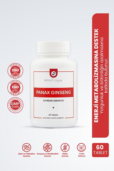Smartcaps Panax Ginseng 60 Tablets