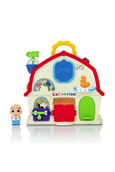 Cocomelon JJ Musical Barn with 2.5-Inches JJ Figure, Battery Operated | Interactive Toy for Toddlers