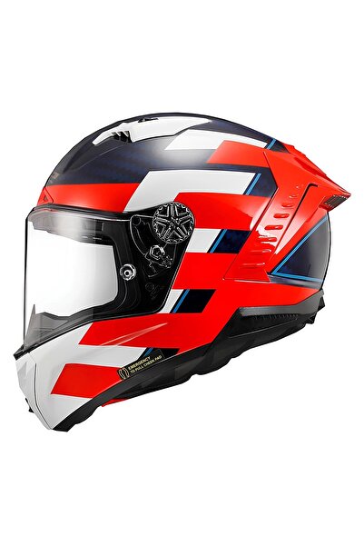 LS2 THUNDER KARBON ALLIANCE -MAVİ-BEYAZ KASK