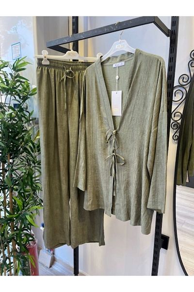 İkoll Tie-Up Detail Pants Suit