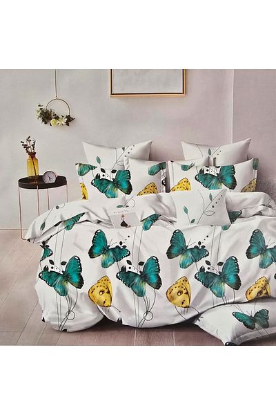 Kotonia Home Thick and Fine Bed Linen, Xxl - Butterfly Pattern, 6 Pieces, Talo, 16