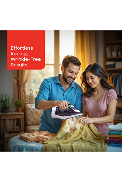 Sanford Sanford Ceramic Coated Cordless Steam Iron with Anti-Drip, Anti-Calc and Self-Cleaning