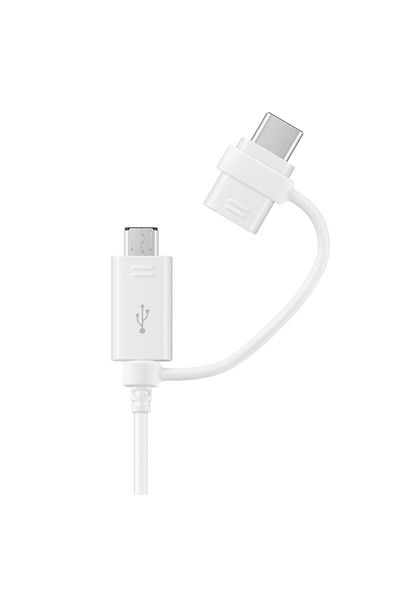 Samsung Samsung data/charging cable, combo, Micro Usb, Type-C, White