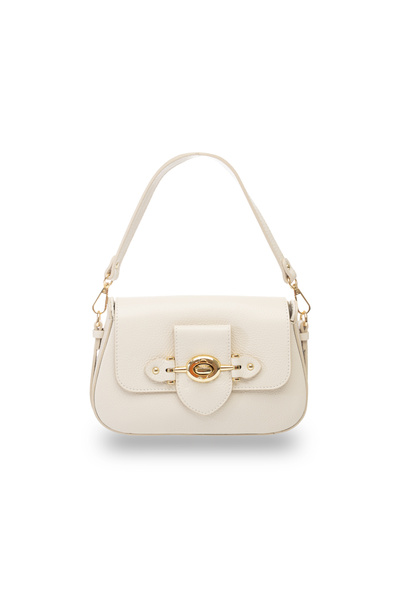 TORO NERO Geantă de damă din piele naturală bej Eva