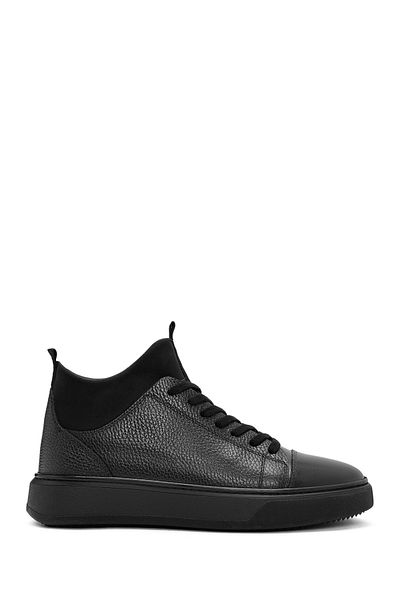 Derimod Men's Black Leather Sports Boots 24Wfd6325Ft