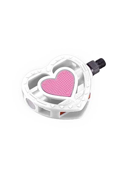 Universal BİSİKLET MTB PEDAL-20 KALPLİ BEYAZ-PEMBE JF-873A
