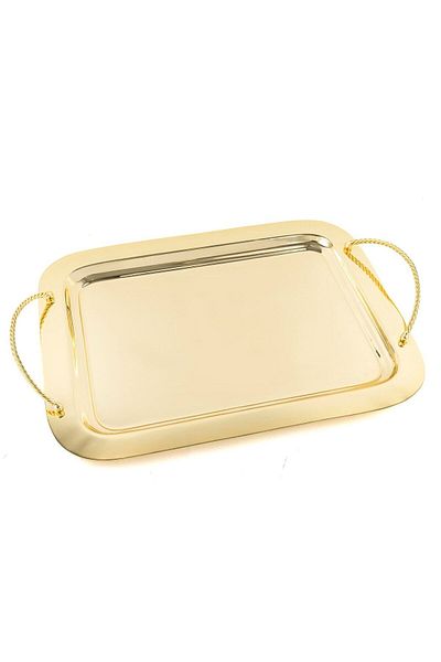 Mikasa Moor Gold Metal Tray 50x35x3cm