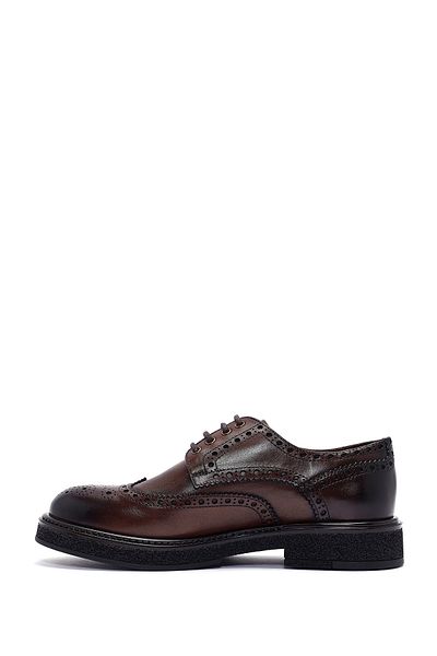 Derimod Men's Brown Laced Leather Casual Shoes 24Wfd 724218