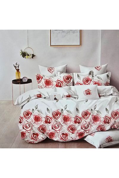 Kotonia Home Finet Gros Bed Linen, Xxl - Floral Pattern, 6 Pieces, Talo, 12