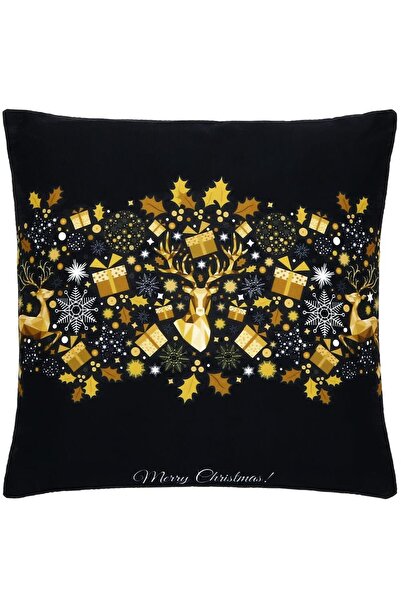 Springos Fata De Perna Decorativa, Model Reni Si Cadouri, 40 X 40 Cm, Cu Ferm...