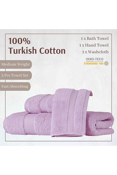 NikAr Home Cotton Towel Set 3 Pcs