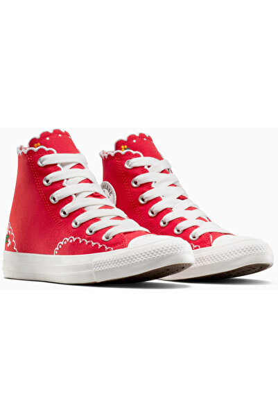 Converse Tenisky Converse Chuck Taylor All Star Embroidered Flowers High Top, červené, unisex