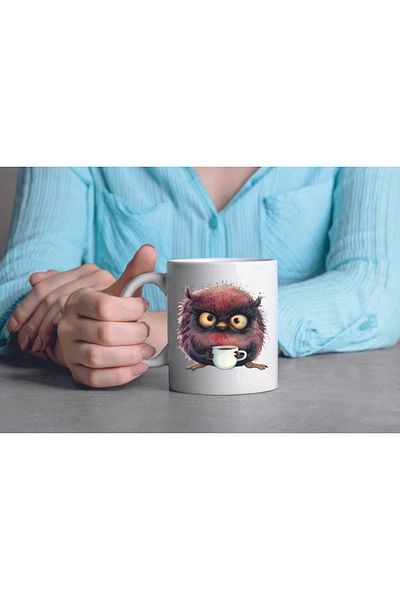 Kitaplı Hediye Ceramic Coffee Cup as a Gift for a Grumpy Friend