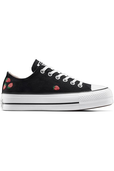 converse Tenisky Converse Chuck Taylor All Star Lift Platform Embroidered Strawberries, Černé, Unisex