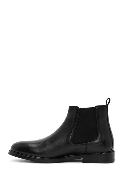 Derimod Men's Black Leather Chelsea Boots 24Wfd 756318