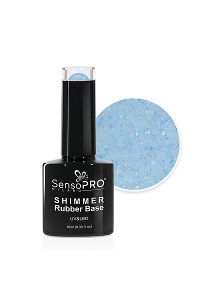 SensoPRO Milano Bază de cauciuc strălucitor - #45 Dotty Dream, 10ml