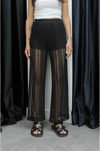 Havoş Black Gela Lace Pants