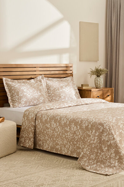 Kaşmir Home Eternal Double Bedspread Set Beige