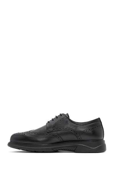 Derimod Men's Black Lace-Up Leather Casual Shoes 24Wfd 677418