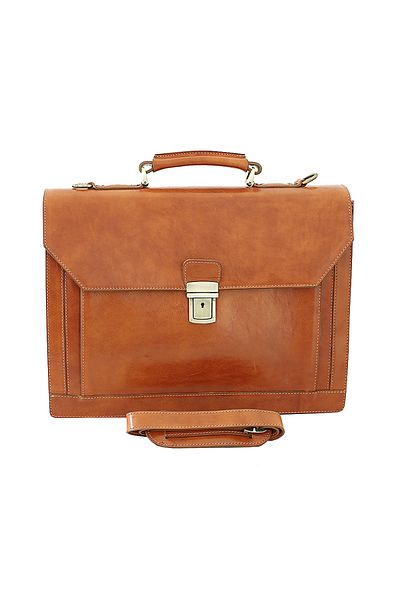 UTIL LAND FASHION Men's briefcase made of genuine vachetta leather, S129