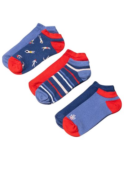 Madame Coco Anchor Women's 6-Piece Booties Socks 80% Cotton, 17% Polyamide, 3% Elastane Size 35-40