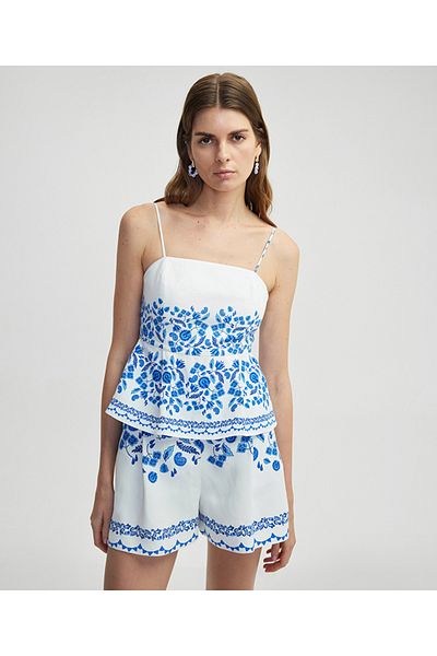 İpekyol Flower Pattern Pleated Blouse