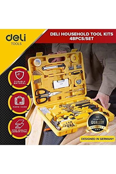 Deli 48 Pcs Household Tool Kits Edl1048j Diy Tools