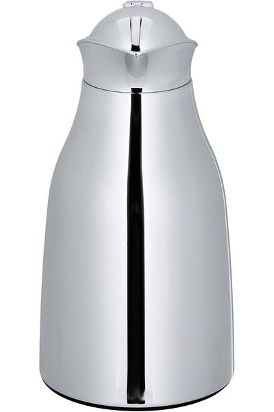 ALSAIF Coffee And Tea Vaccum Flask In Chrome / Leak-proof And Keeps Drinks Hot 1.3 Liter