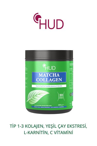 Hud Matcha CollaGen and Green Tea Extract - 300 G (30 Days Portion)