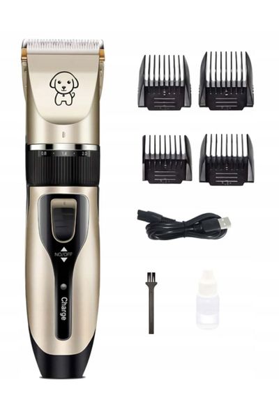 zola Pet grooming kit set, USB clipper, 4 heads, scissors, pliers, file, comb