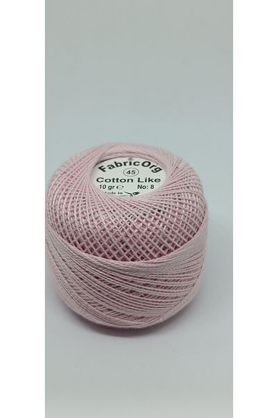 fabricorg Etamin-Cross Stitch Algodón Thread 10 GR-NO8 IP - Μονό Μάτσο - Αριθμός 45 Χρώμα