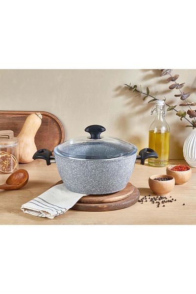 FALEZ Granite Deep Pot 24 CM