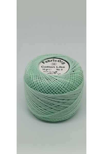 fabricorg Βαμβακερό όπως νήματα σταυροβελονιάς Etamin (10 GR-NO8 IP) - ΜΟΝΟ ΜΟΥΛΑΡΙ - Νούμερο 58 Χρώμα