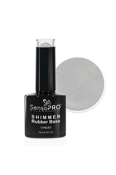 SensoPRO Milano Bază de cauciuc strălucitor SensoPRO Milano - #23 Ivory, 10ml