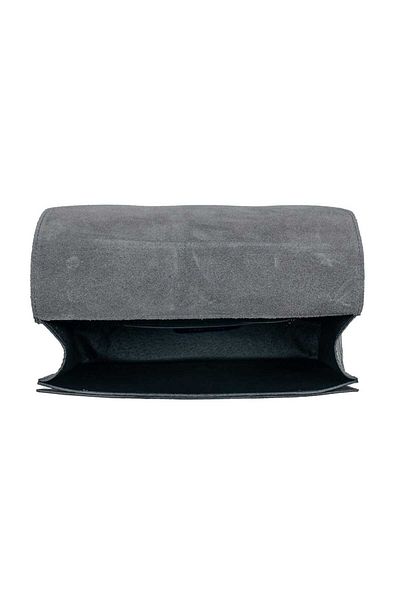 Toro Nero Women's bag made of gray genuine leather Dalia big