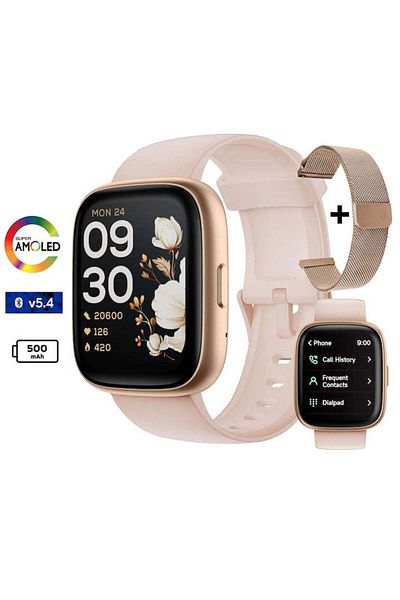Techone Women's ® Aero Track Pro Smartwatch, Gold