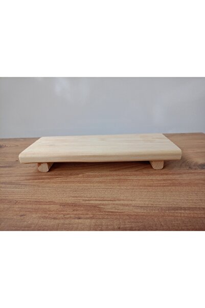 Wooden Factory Ayaklı Ahşap Sunumluk – Yağdanlık, Sabunluk ve Çok Amaçlı Dekoratif Stand