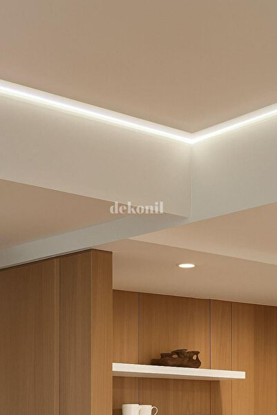 Dekonil Işıklı Kartonpiyer Alüminyum Profil Led Kanalı (5 Adet)