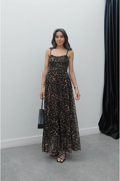 Havoş Rochie cu volan leopard