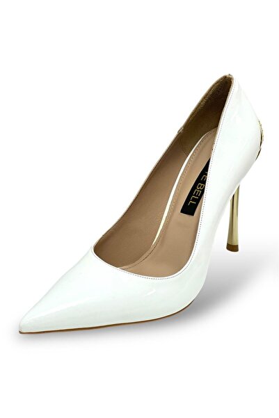KRISTE BELL 1289 RUGAN BEYAZ STİLETTO İNCE TOPUKLU KADIN AYAKKABI