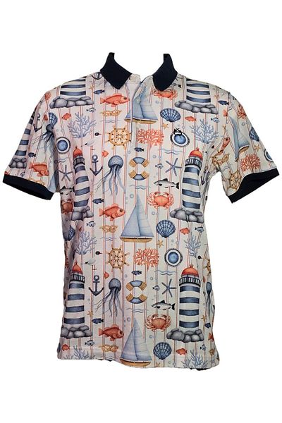 Campione 1689302 Men's Polo T-Shirt Atlantic