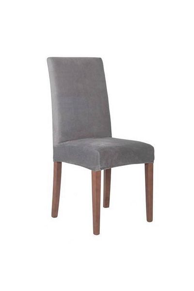 Springos Dining/kitchen chair cover, made of spandex, dark grey