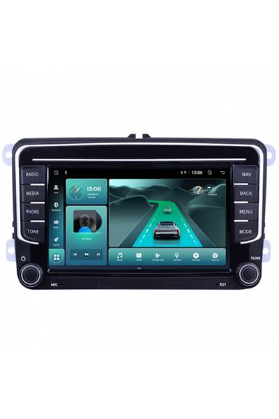 navi-it Volkwagen Dedicated Navigation, Model 2023, 4gb Ram 64gb Rom, Quadcore, Android 14, Display Qled 7"